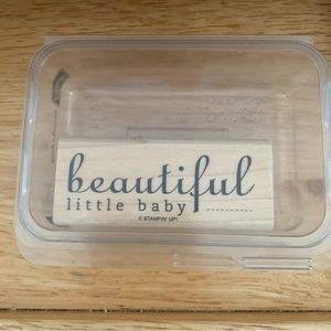 Stampin’ Up! Beautiful Baby stamp